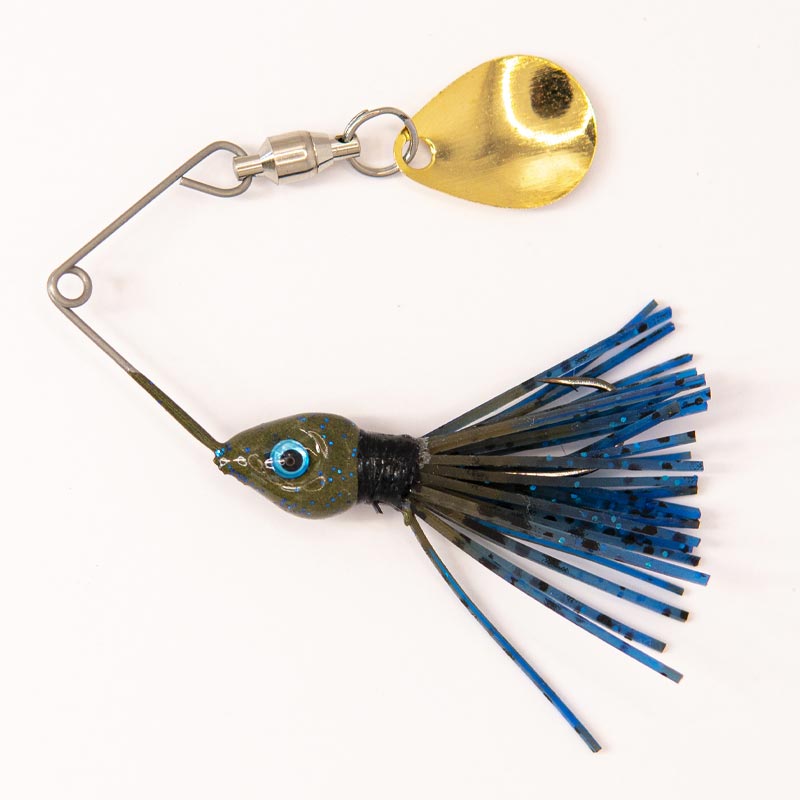 blue craw fishing lure by southern fishing company satilla spin