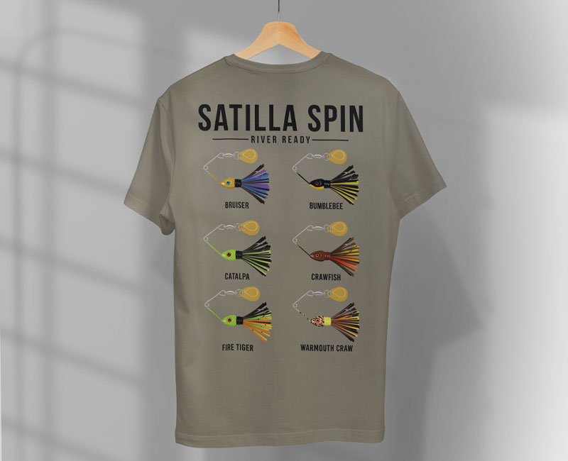 sandstone satilla spin fishing lure shirt